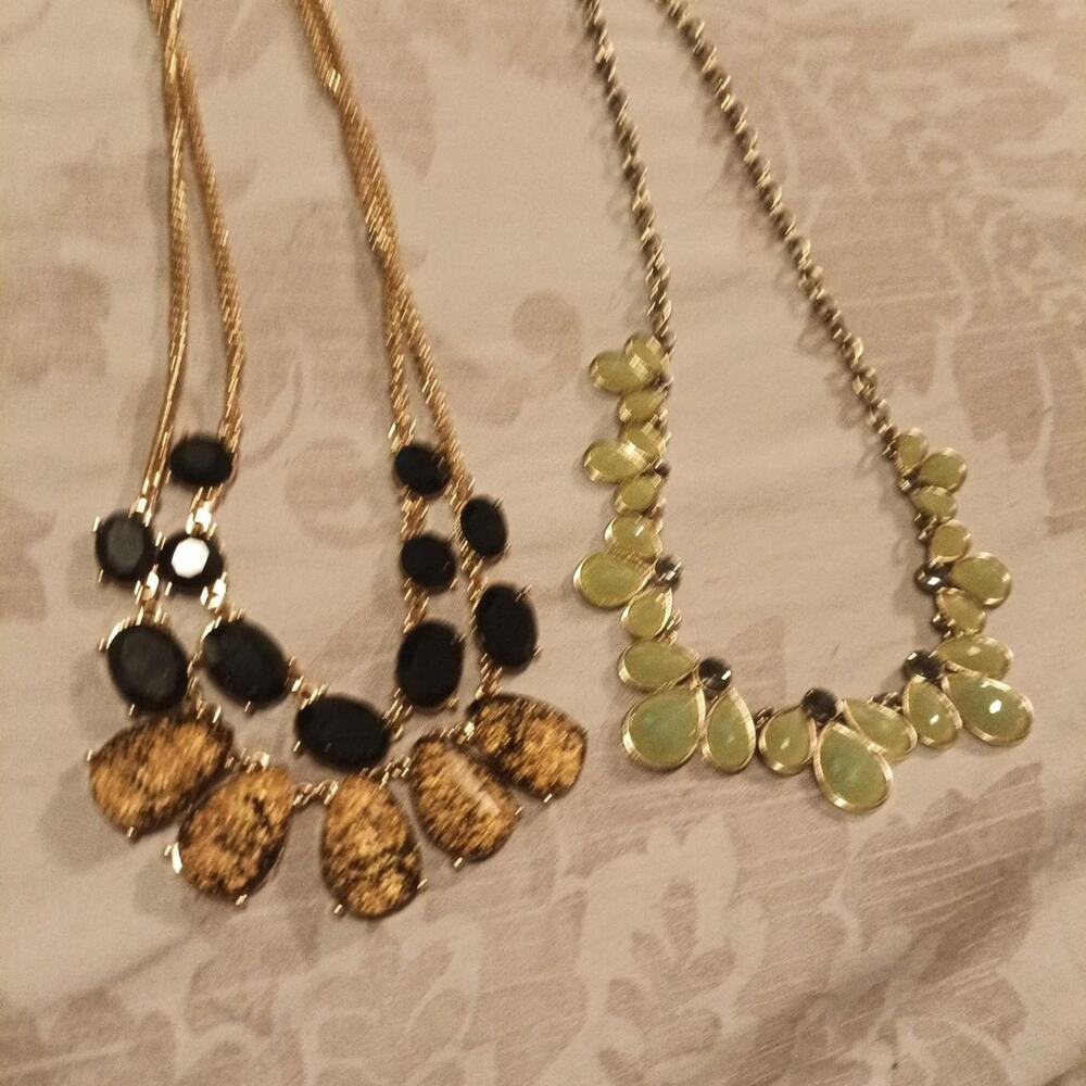 Necklace bundle with gold chains
